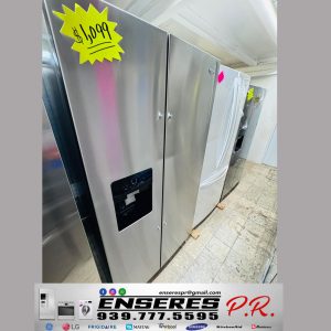 Nevera side by side stainless